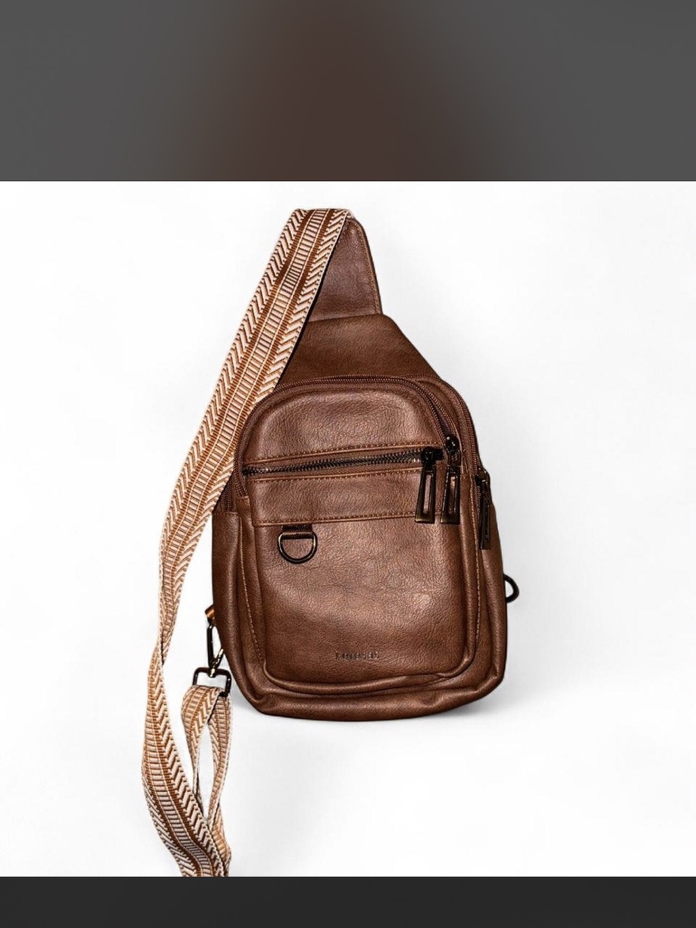 Brown Leather Crossbody
